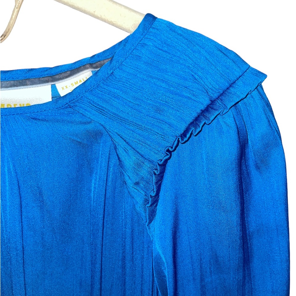Maeve By Anthropologie Cerulean Blue Dress Size XXS - Picture 4 of 8